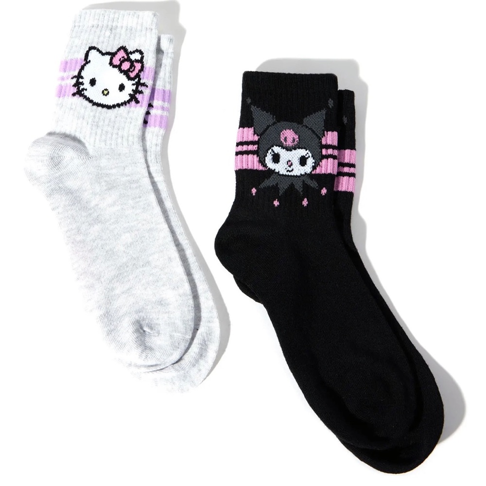 Hello Kitty & Kuromi 2 Pack Socks